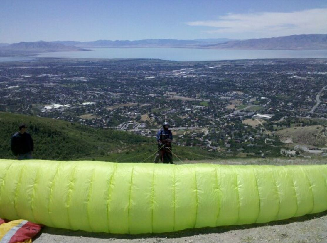 Pilot preparing to launch